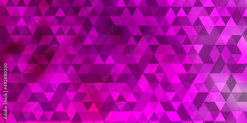 Light Pink vector layout with lines, triangles. Light Pink vector layout with lines, triangles.