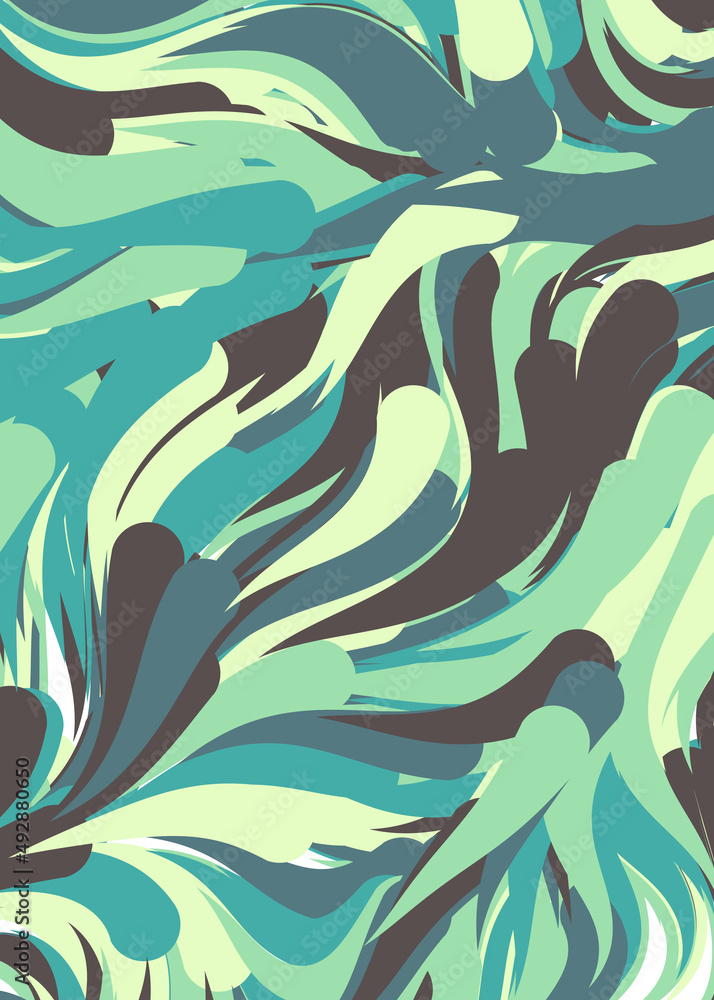 Naklejka premium Abstract Perlin Noise Geometric Pattern generative computational art illustration