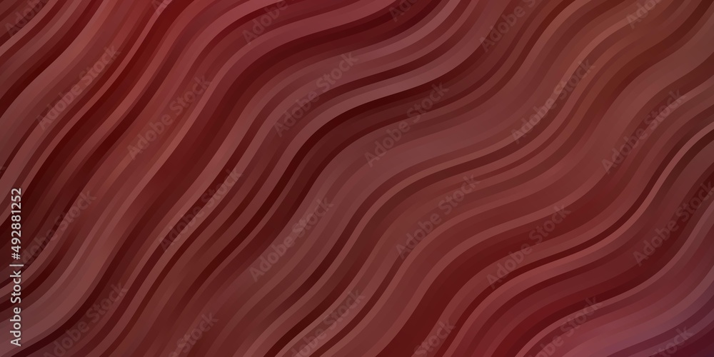 Dark Red vector pattern with curved lines. Dark Red vector pattern with curved lines.