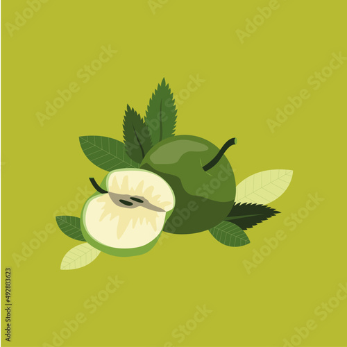 Manzana ilustrada