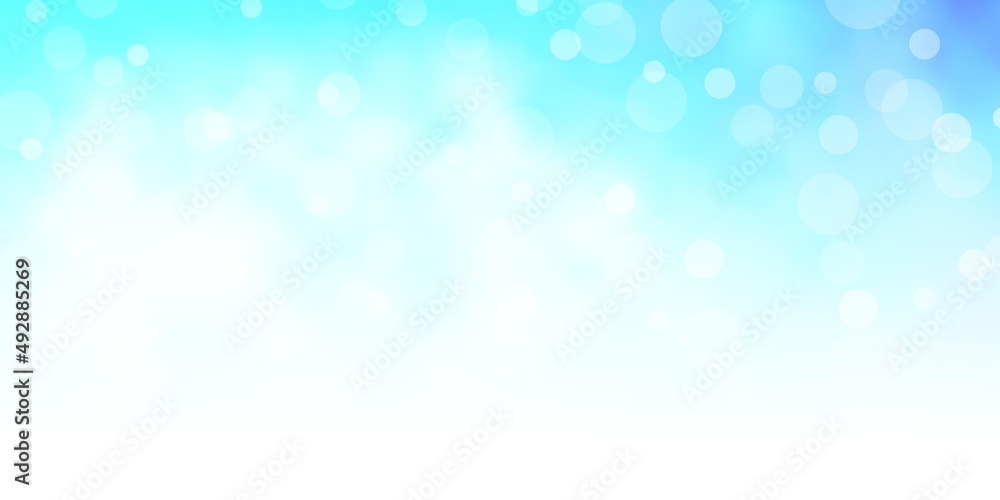 Light BLUE vector pattern with circles.