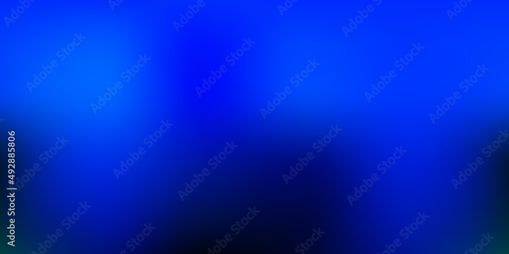 Dark Blue, Green vector gradient blur drawing. Dark Blue, Green vector gradient blur drawing.