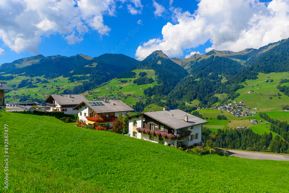 Village of Raggal in the Grosswalsertal, State of Vorarlberg, Austria