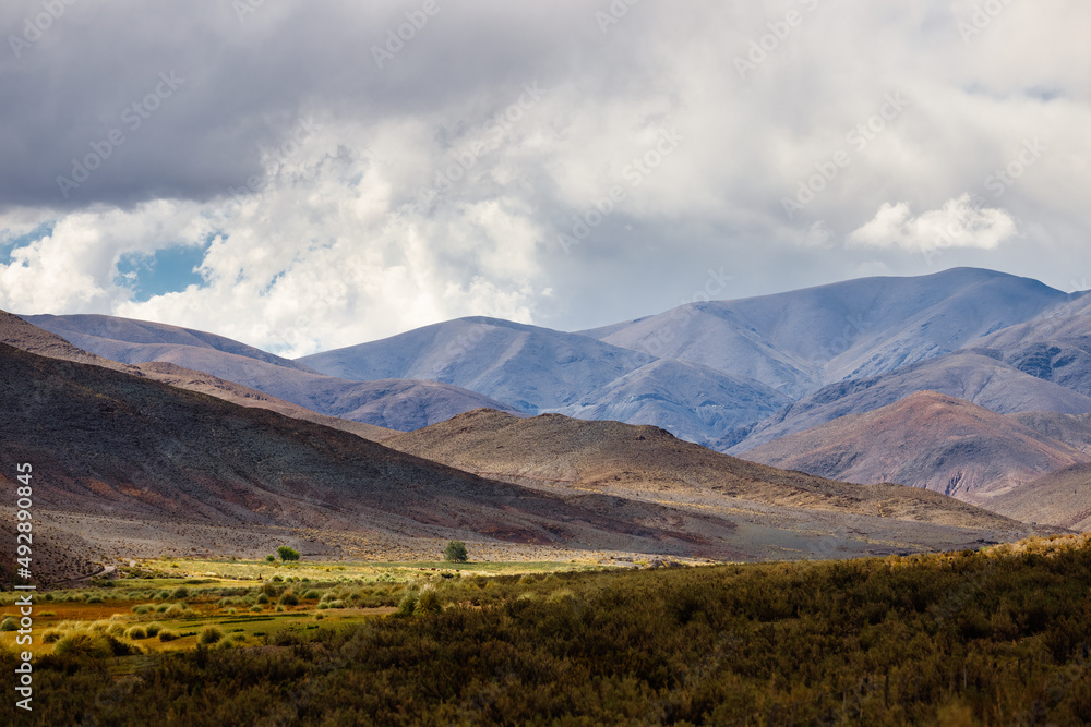 Mountain range in Las Cuevas, Salta, Argentina