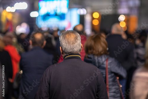 a group of people at a concert