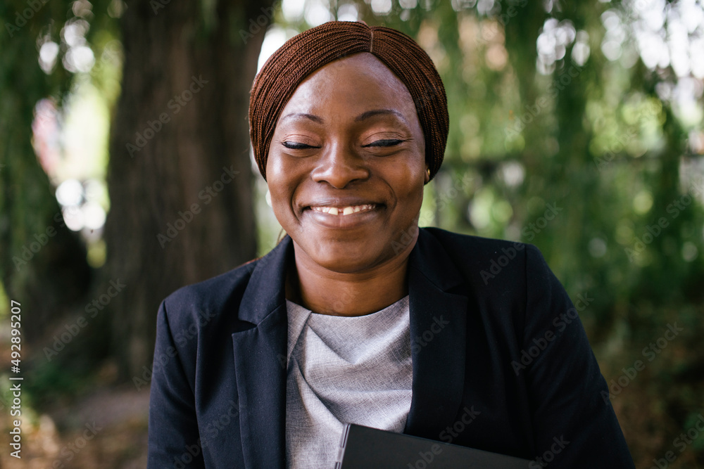 Portrait Of Businesswoman Smiling Portrait Of Businesswoman Smiling