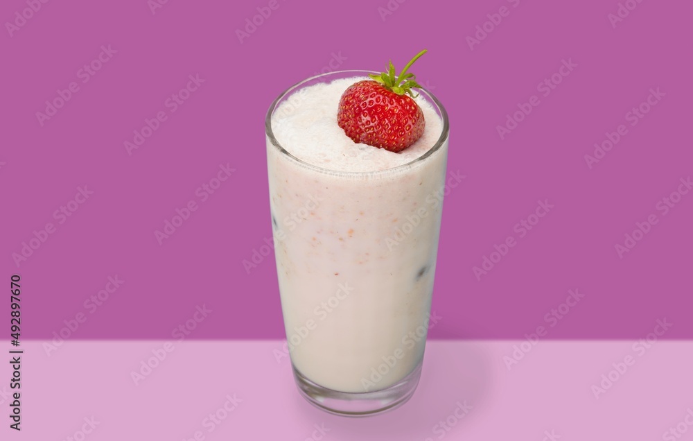 Frozen Berry Ice Cream Smoothie in cup Frozen Berry Ice Cream Smoothie in cup