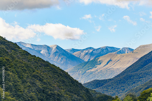 Mountain scenery in New Zealand