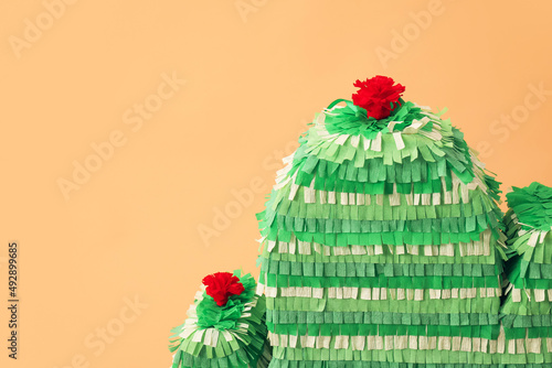 Mexican pinata in shape of ...