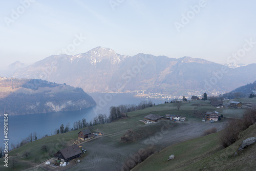 Muotathal is synonymous with nature, pristine authenticity and tradition. The region is home to unique natural treasures such as the Hölloch cave system, the virgin spruce forest. Stoos, Schwyz photo