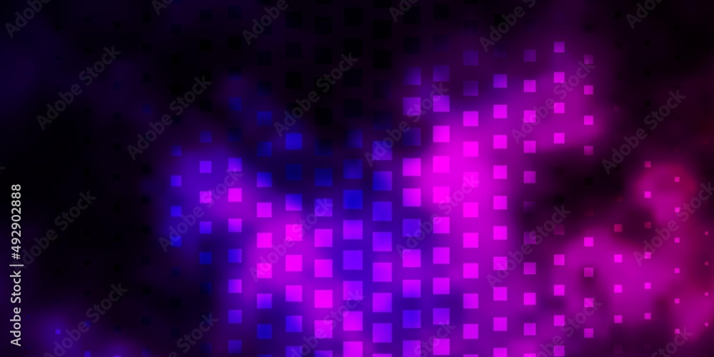 Dark Purple vector template in rectangles.