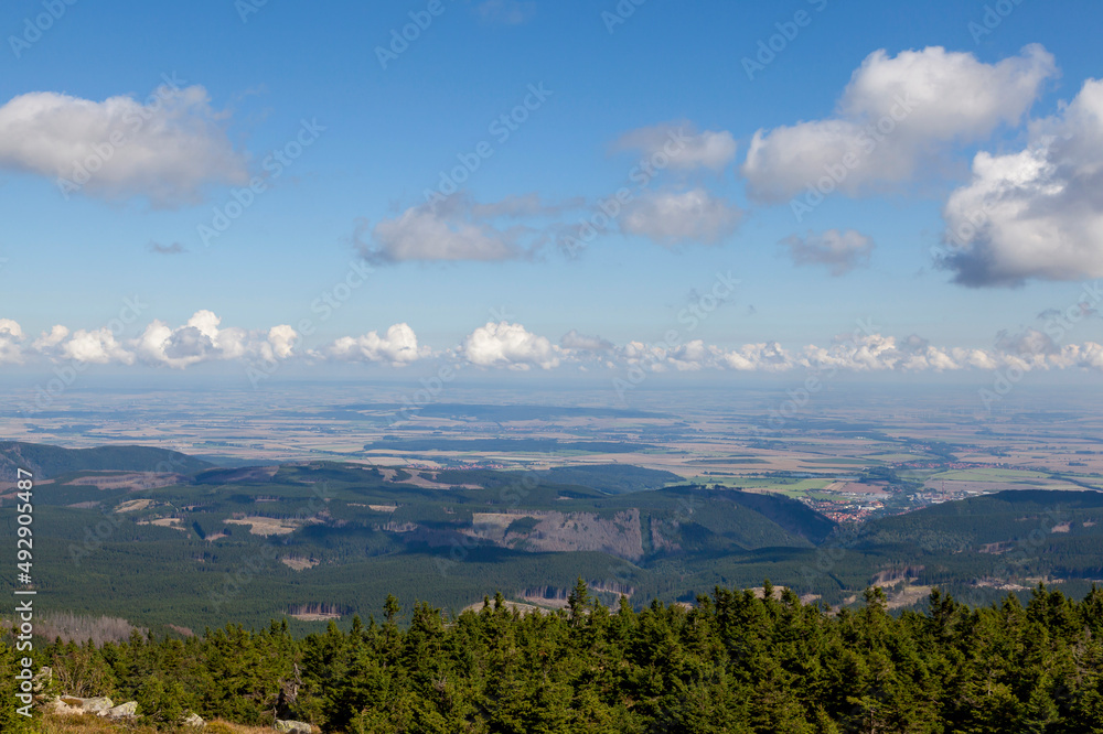 Ausblick vom Brocken, Harz Ausblick vom Brocken, Harz