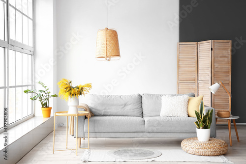 Interior of modern living r...