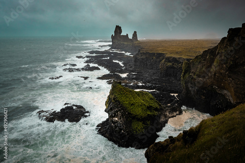 Djupalonssandur in Snaefelness Peninsula, Iceland. photo