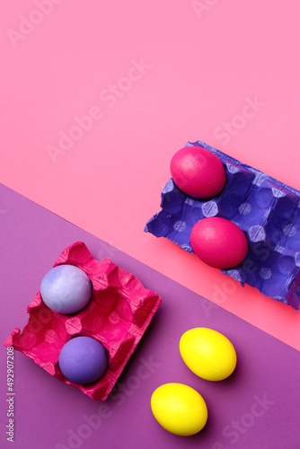 Holders with painted Easter...