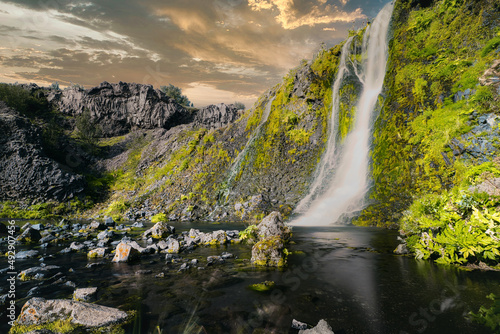 Gjain waterfalls Iceland.