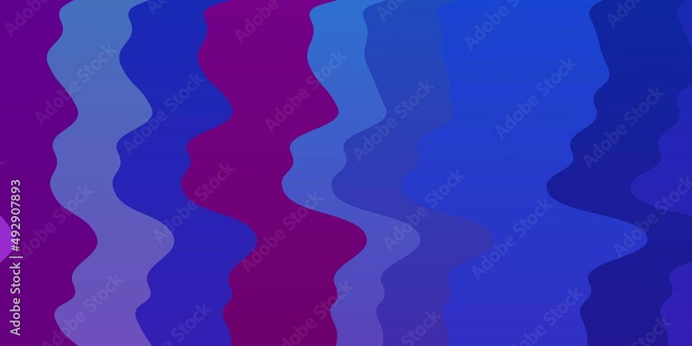 Light Pink, Blue vector backdrop with bent lines.
