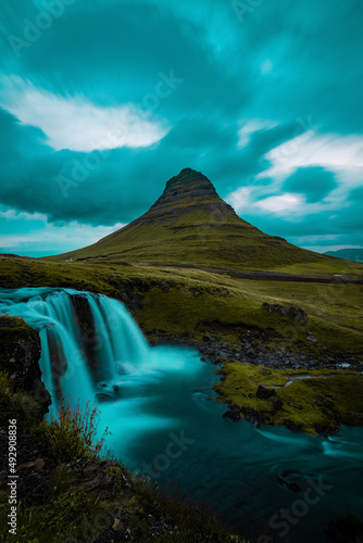 Kirkjufell mountain in Iceland. © Athanasios