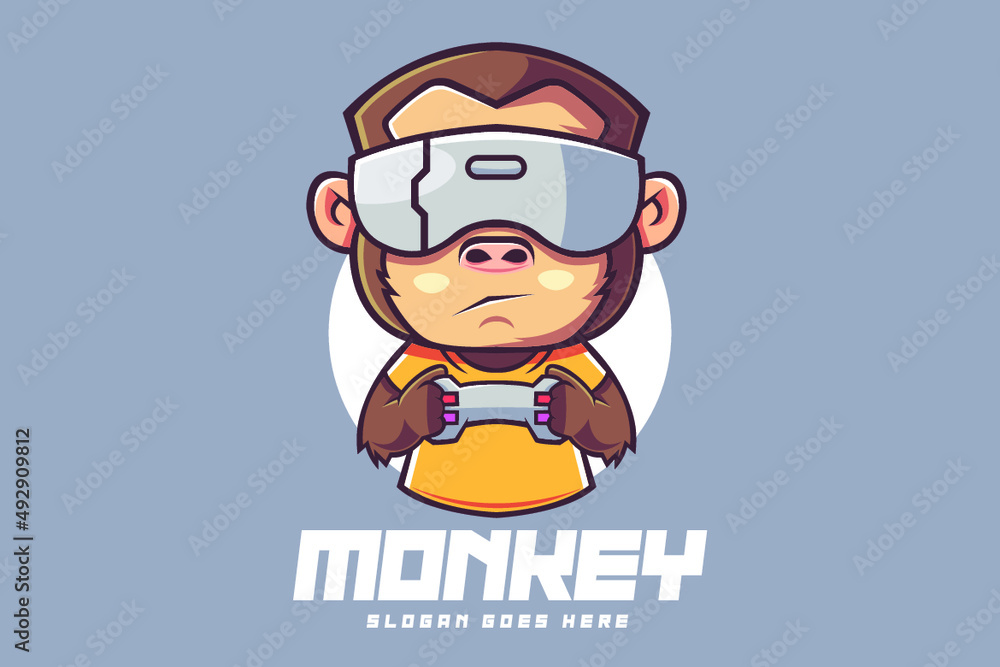 Monkey Esport Mascot Logo