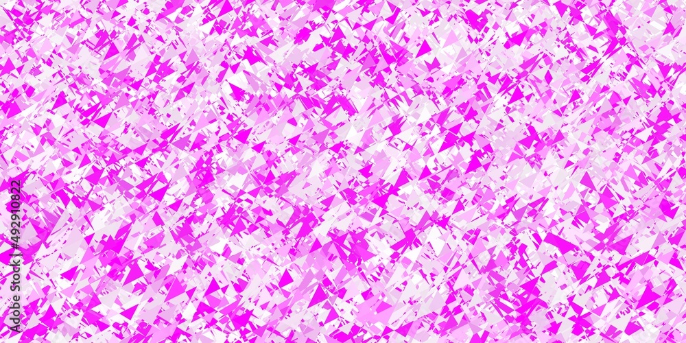 Light pink vector texture with random triangles. Light pink vector texture with random triangles.