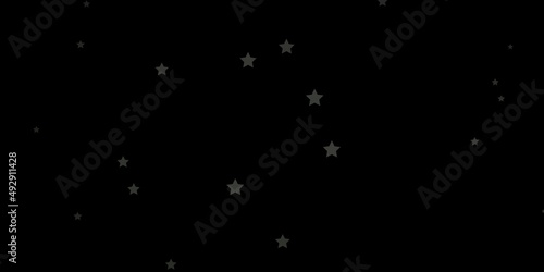 Dark Gray vector texture with beautiful stars.
