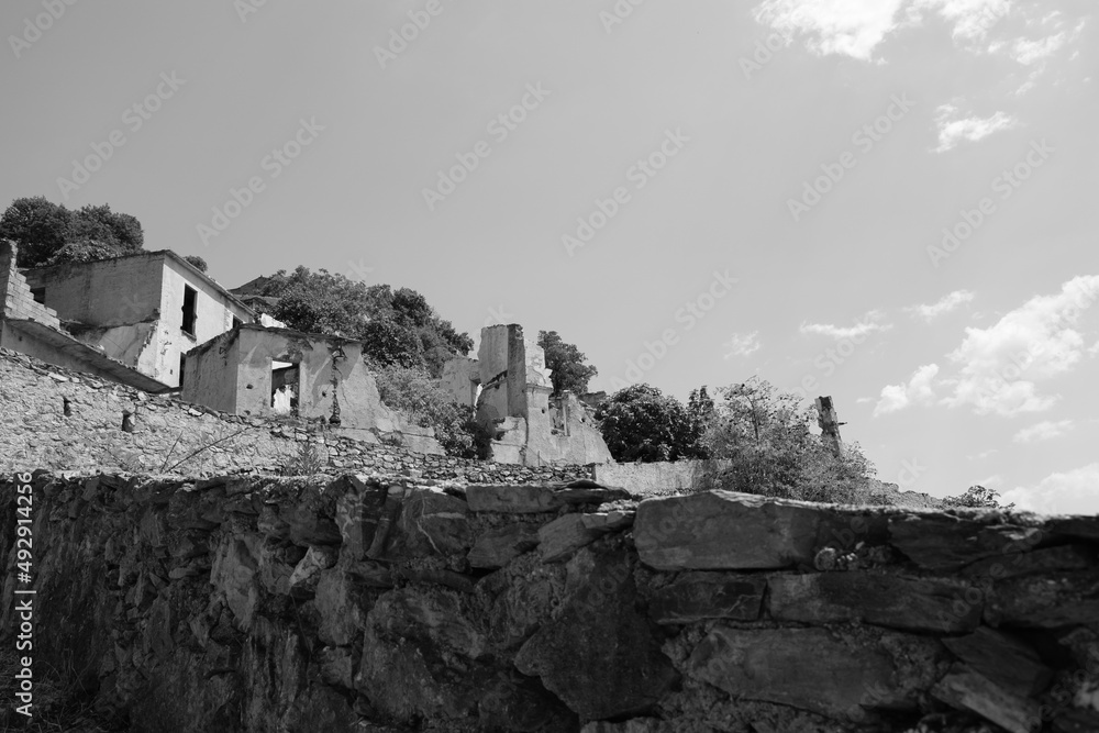Fototapeta premium Gairo Vecchio, Sardinia, Italy