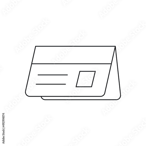 Passbook icon design isolated on white background