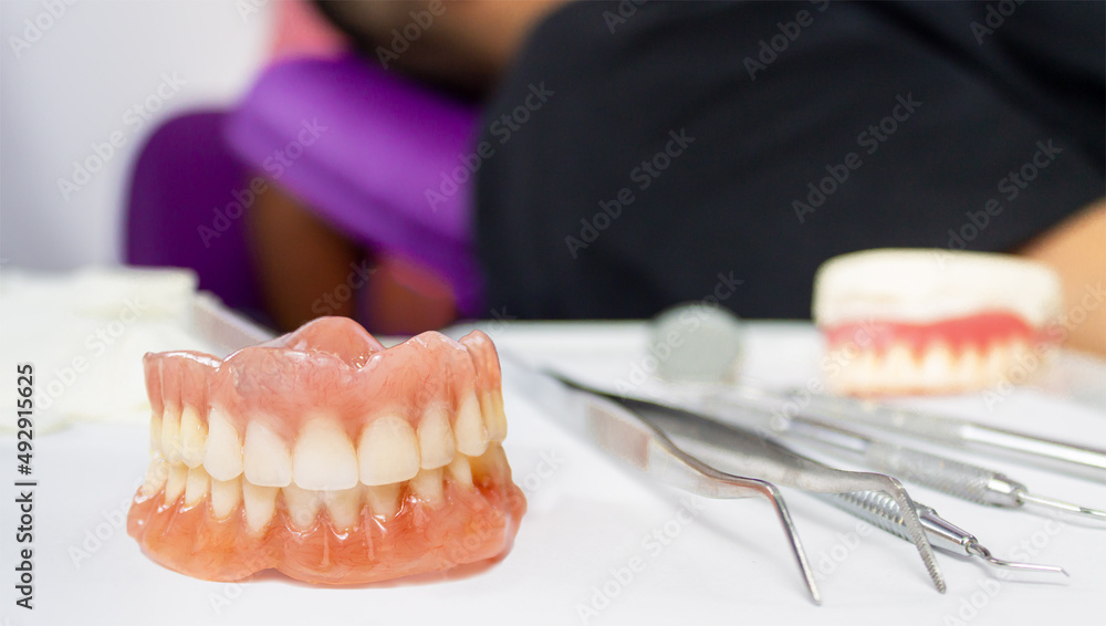 dental prosthetics in dentistry Stock Photo Adobe Stock