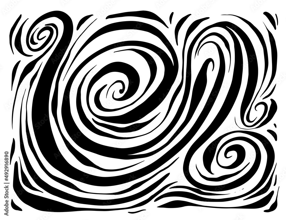 Fototapeta premium Zebra print - Hand drawn pattern illustrations - vector