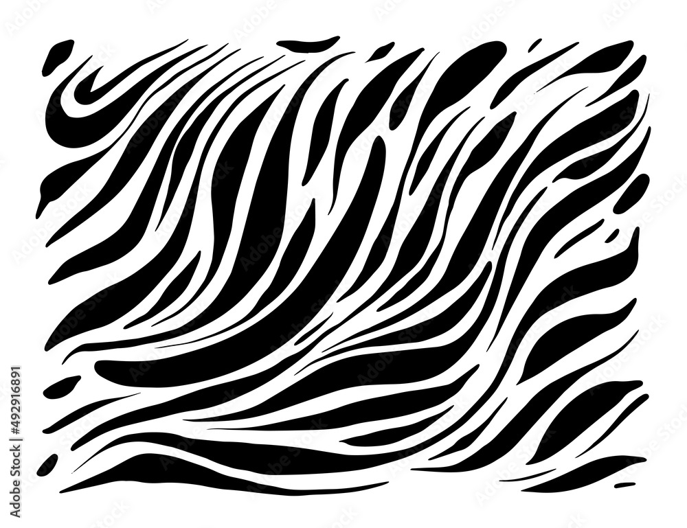 Zebra print - Hand drawn pattern illustrations - vector Zebra print - Hand drawn pattern illustrations - vector