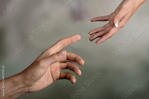 Creation of Adam Hands Inspired Photo concept