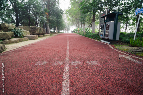 A Synthetic Surface Track for trails and walkings in a park.