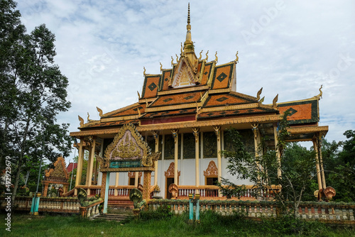 Kampot  Cambodia - February 2022  Toek Vil Pagoda in Kampot on February 26  2022 in Cambodia.