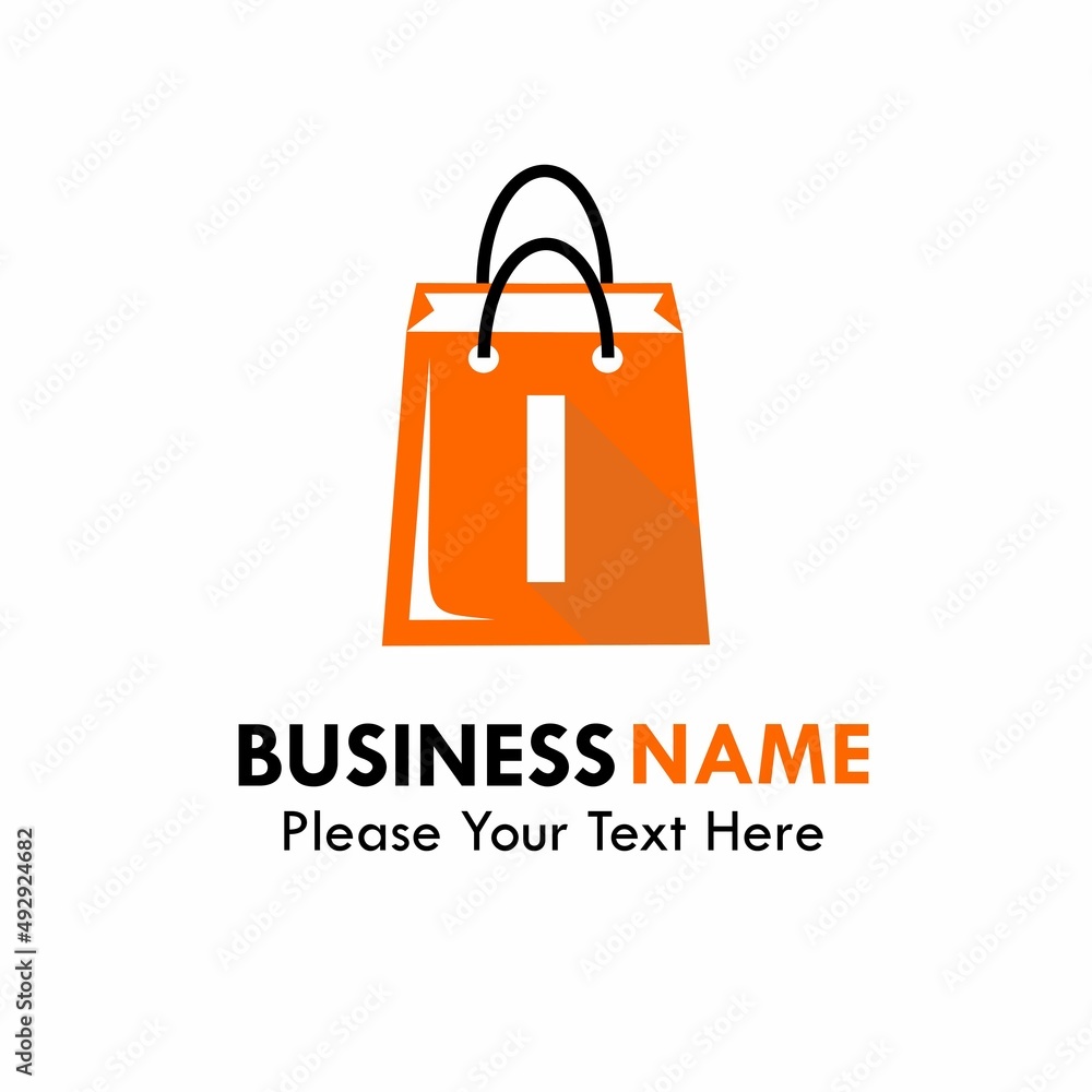 Shop bag logo design template illustration. There are shop bag and font i.suitable for your product, shop, store, and promotion Shop bag logo design template illustration. There are shop bag and font i.suitable for your product, shop, store, and promotion