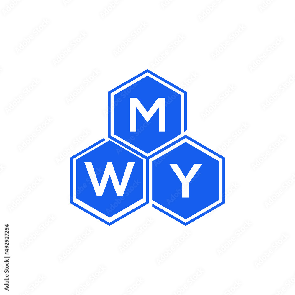 MWY letter logo design on White background. MWY creative initials letter logo concept. MWY letter design. MWY letter logo design on White background. MWY creative initials letter logo concept. MWY letter design.