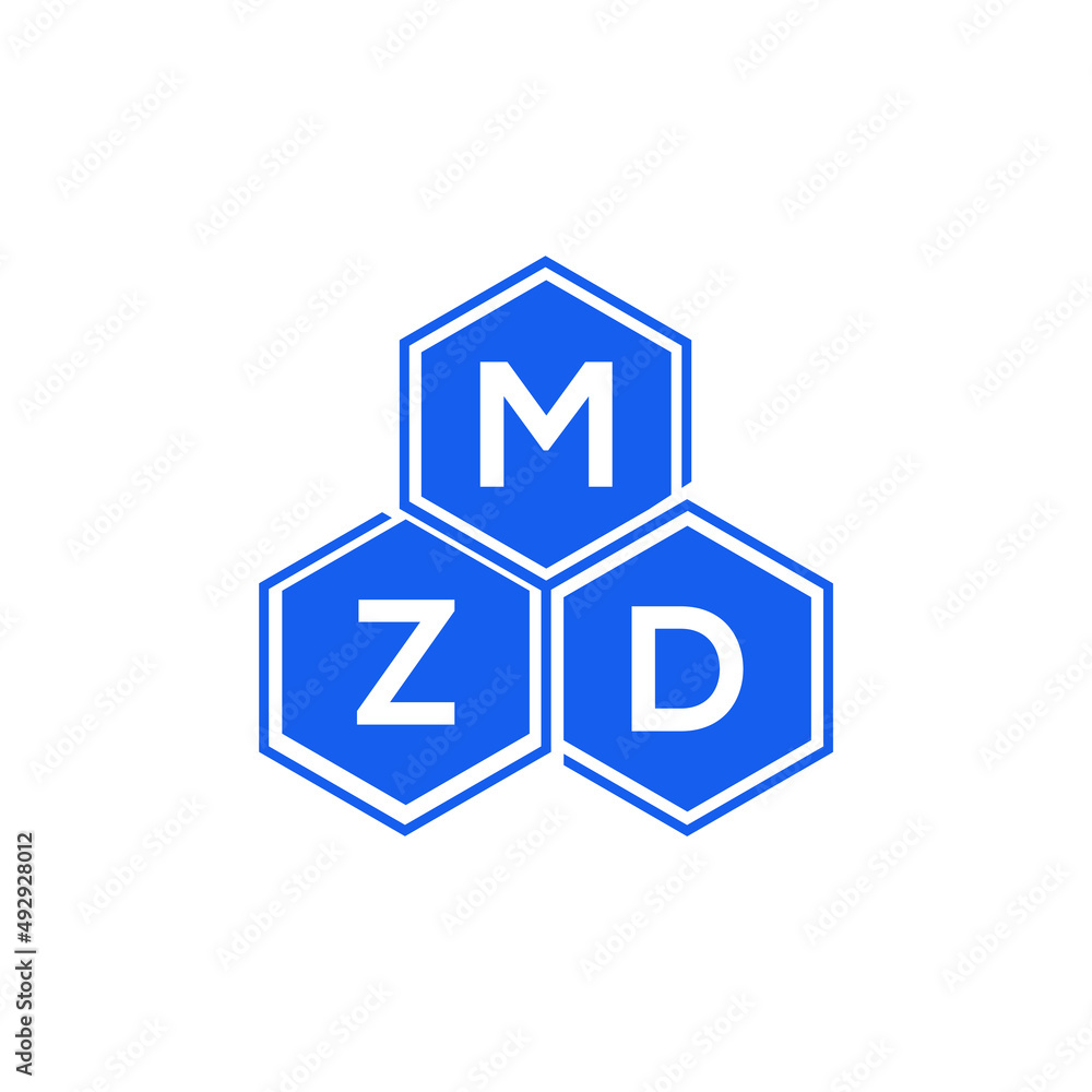MZD letter logo design on White background. MZD creative initials letter logo concept. MZD letter design. MZD letter logo design on White background. MZD creative initials letter logo concept. MZD letter design.