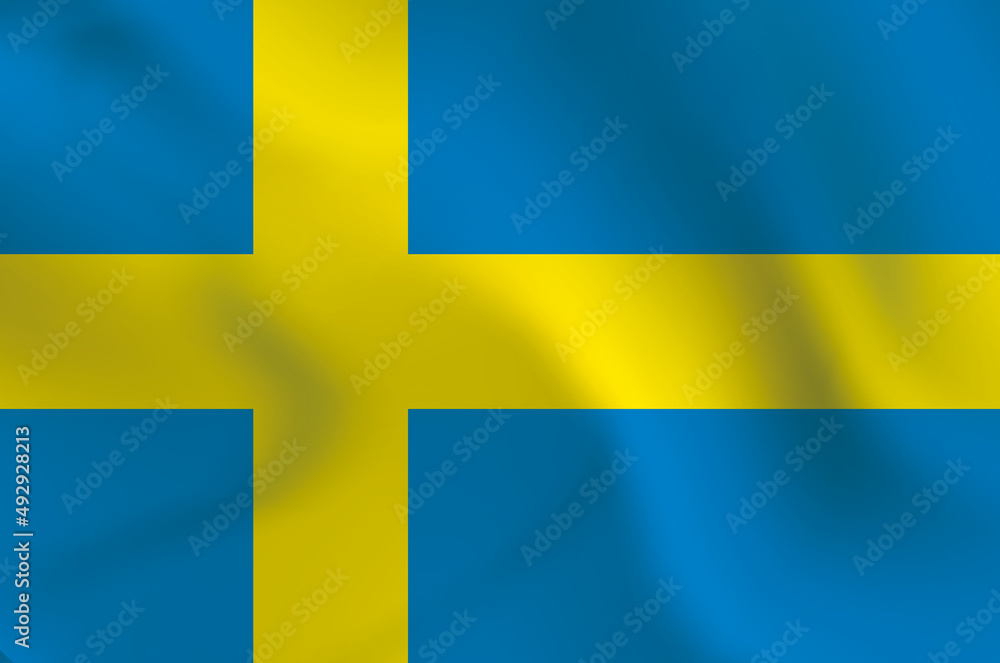 Sweden national flag illustration background image Sweden national flag illustration background image
