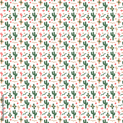 Pattern with cacti
