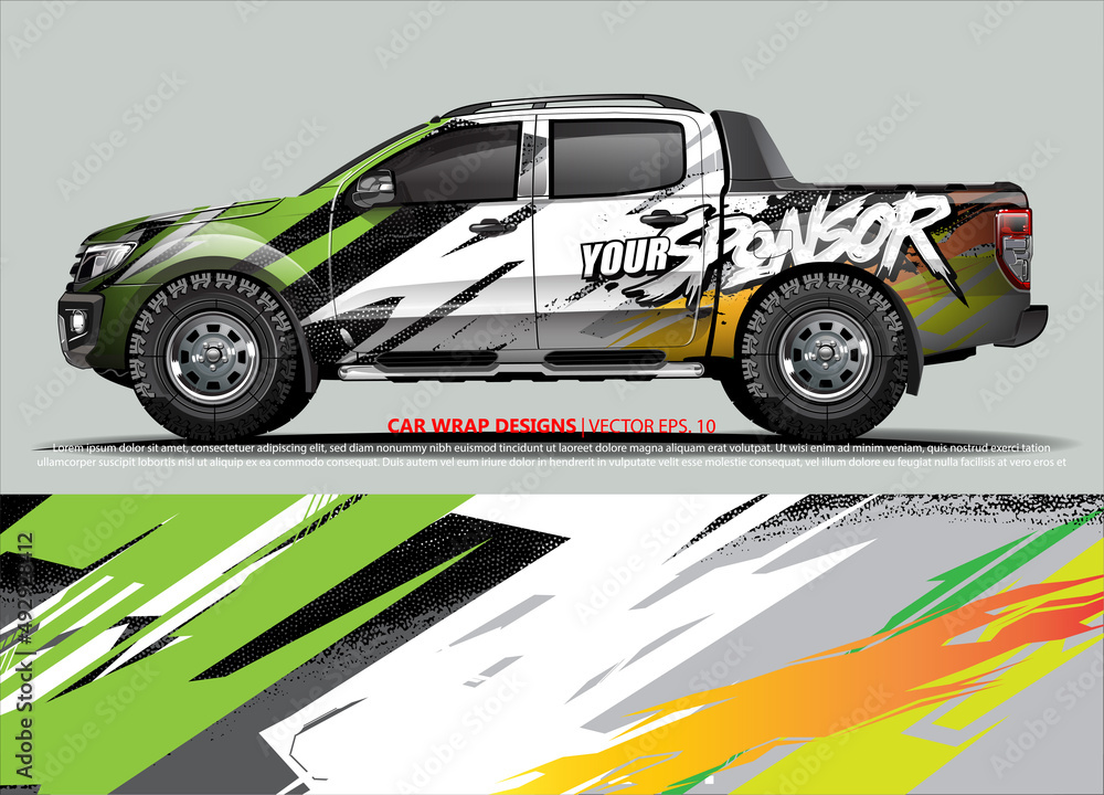 car graphic background vector. abstract lines vector with modern camouflage design concept  for truck and vehicles graphics vinyl wrap 
