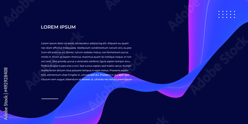 modern web banner abstract wave background design