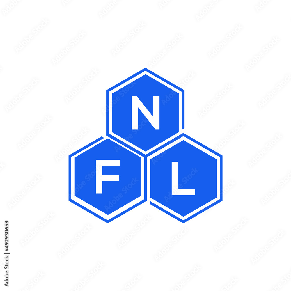 NFL letter logo design on White background. NFL creative initials letter logo concept. NFL letter design. NFL letter logo design on White background. NFL creative initials letter logo concept. NFL letter design.