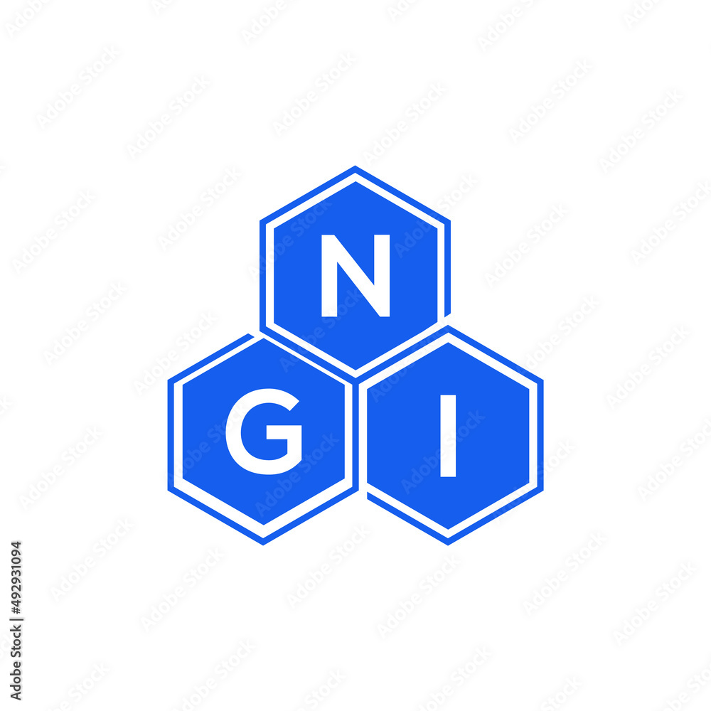 NGI letter logo design on White background. NGI creative initials letter logo concept. NGI letter design. NGI letter logo design on White background. NGI creative initials letter logo concept. NGI letter design.