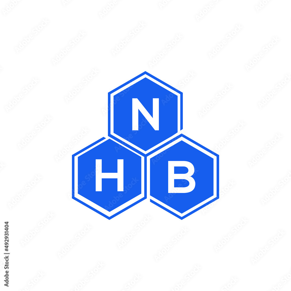 NHB letter logo design on White background. NHB creative initials letter logo concept. NHB letter design. NHB letter logo design on White background. NHB creative initials letter logo concept. NHB letter design.
