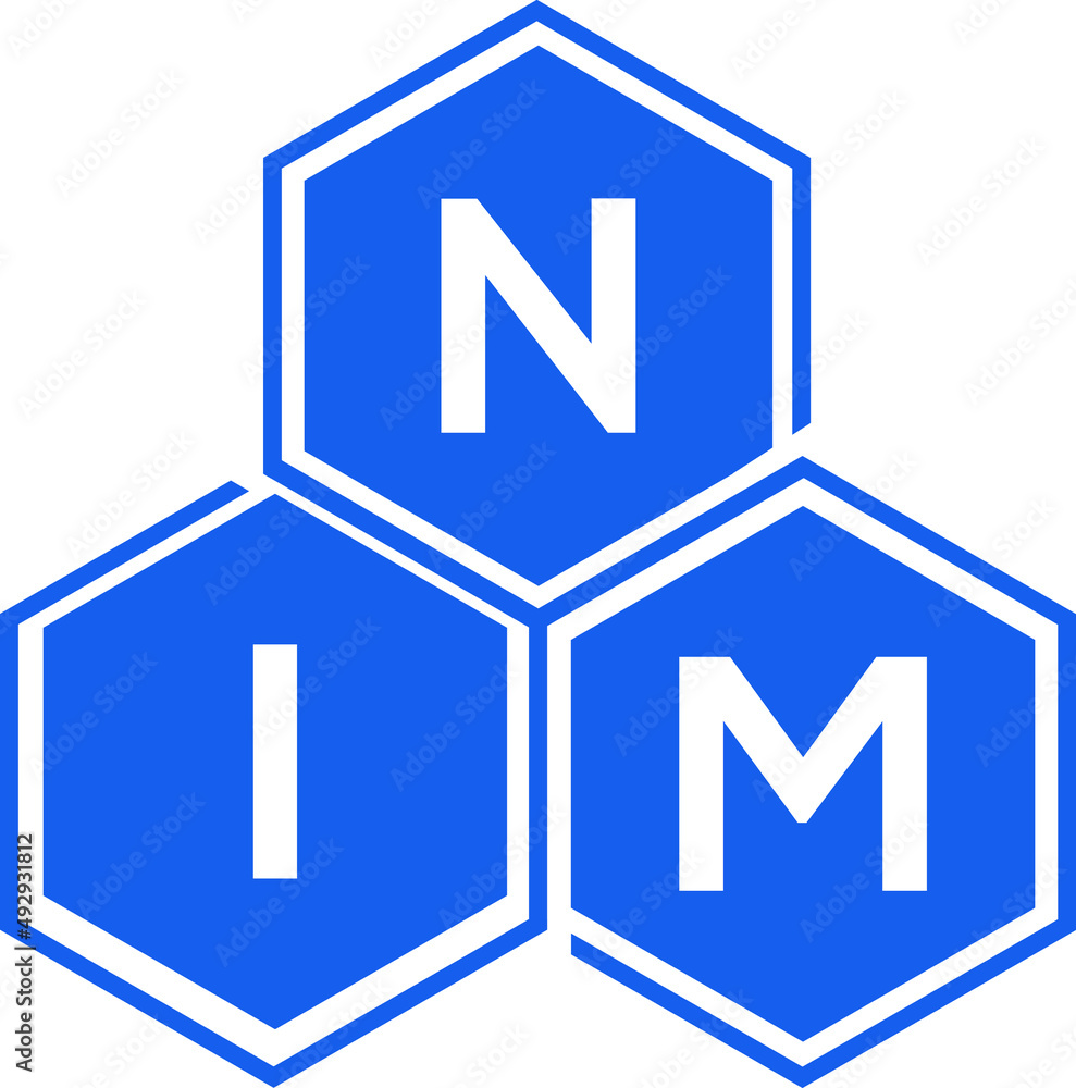 NIM letter logo design on White background. NIM creative initials letter logo concept. NIM letter design. NIM letter logo design on White background. NIM creative initials letter logo concept. NIM letter design.