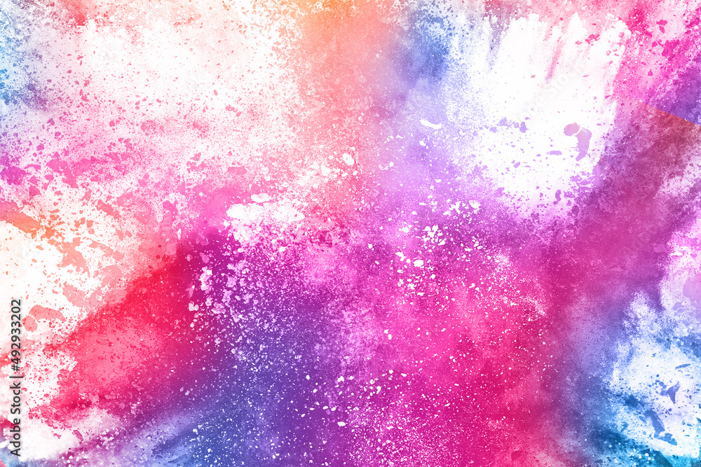 abstract powder splatted background. Colorful powder explosion on white background. Colored cloud. Colorful dust explode. abstract powder splatted background. Colorful powder explosion on white background. Colored cloud. Colorful dust explode.