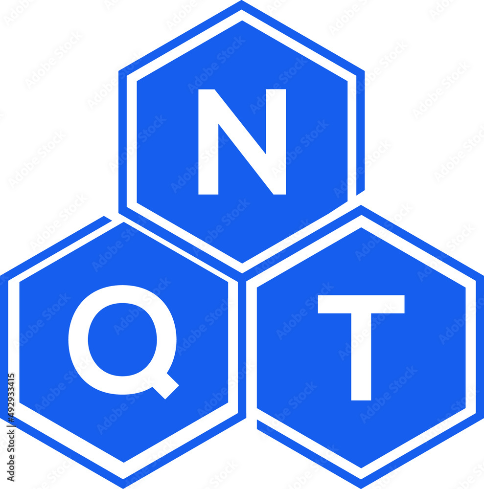 NQT letter logo design on White background. NQT creative initials letter logo concept. NQT letter design. NQT letter logo design on White background. NQT creative initials letter logo concept. NQT letter design.