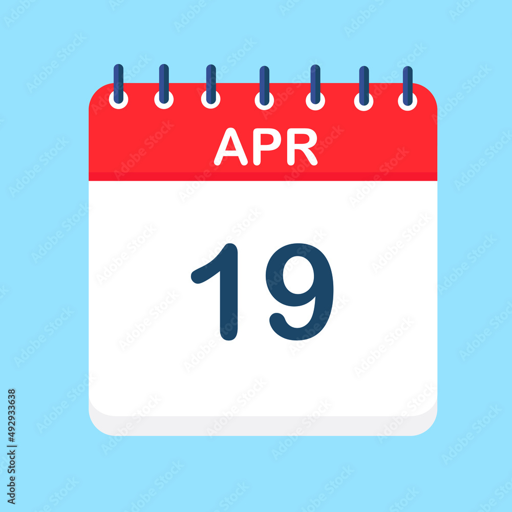 April. Round calendar Icon with long shadow in a Flat Design style. Vector Illustration. Easy to edit, manipulate, resize or colorize. April. Round calendar Icon with long shadow in a Flat Design style. Vector Illustration. Easy to edit, manipulate, resize or colorize.