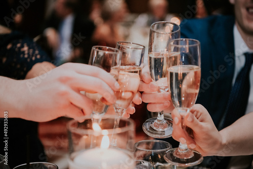 Canvas Print Champagne Cheers