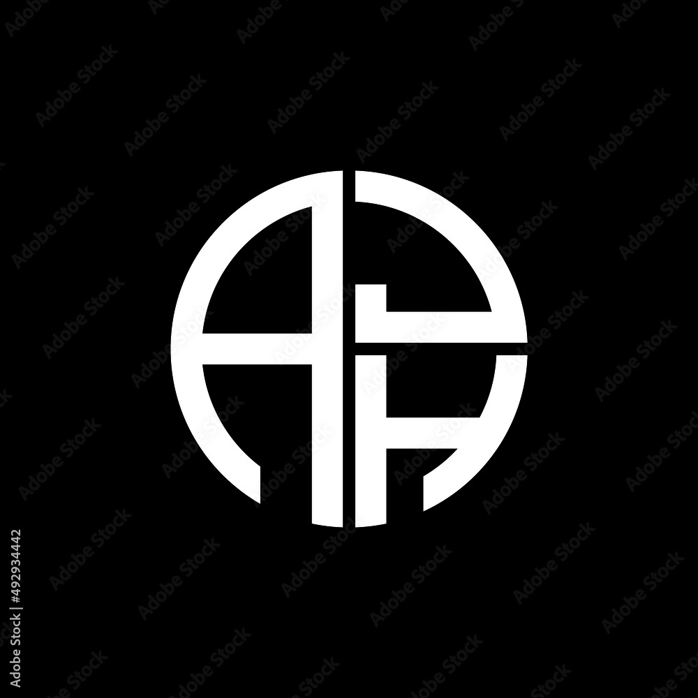 AJH logo AJH icon AJH vector AJH monogram AJH letter AJH minimalist AJH triangle AJH flat Unique modern flat abstract logo design. 