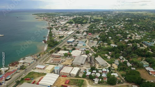 General view of east Honiara city with Panatina in the foreground and Ranadi industrial area in the background.